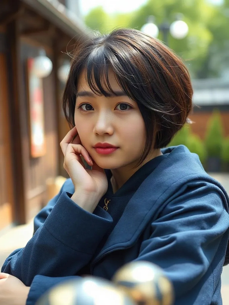 ヘアカラー施術後の仕上がり
